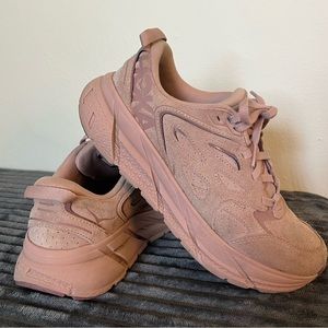 Pink Suede Hokas (Clifton L)